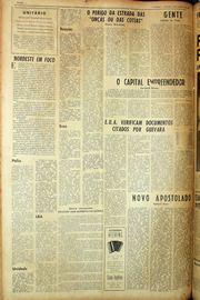 Página do jornal Unitário de agosto de 1961