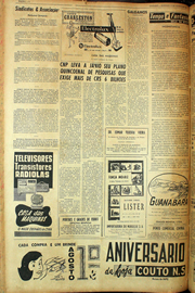 Página do jornal Unitário de agosto de 1961