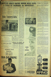 Página do jornal Unitário de agosto de 1961