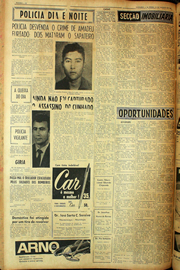 Página do jornal Unitário de agosto de 1961
