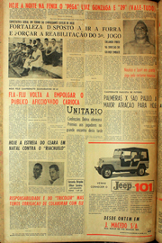 Página do jornal Unitário de agosto de 1961