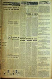 Página do jornal Unitário de agosto de 1961