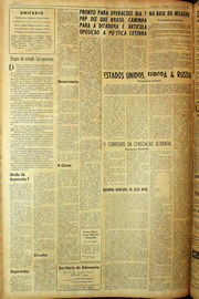 Página do jornal Unitário de agosto de 1961