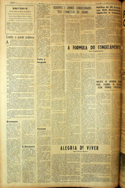 Página do jornal Unitário de agosto de 1961