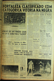 Página do jornal Unitário de agosto de 1961