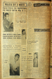 Página do jornal Unitário de agosto de 1961