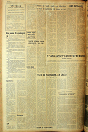 Página do jornal Unitário de agosto de 1961