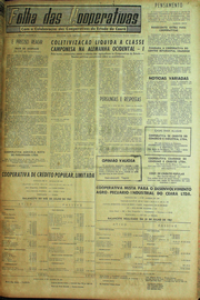 Página do jornal Unitário de agosto de 1961