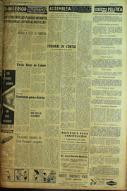 Página do jornal Unitário de agosto de 1961