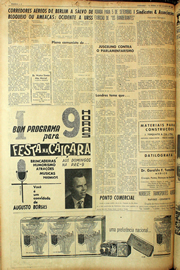 Página do jornal Unitário de agosto de 1961