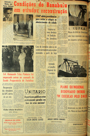 Página do jornal Unitário de setembro de 1961