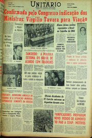Página do jornal Unitário de setembro de 1961