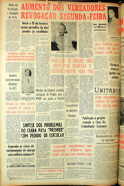 Página do jornal Unitário de setembro de 1961