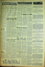 Página do jornal Unitário de setembro de 1961