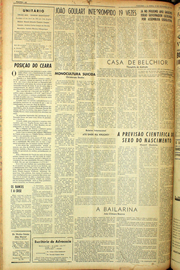 Página do jornal Unitário de setembro de 1961