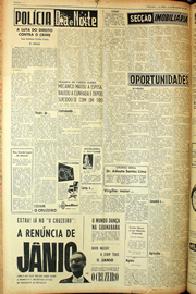 Página do jornal Unitário de setembro de 1961