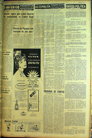 Página do jornal Unitário de setembro de 1961