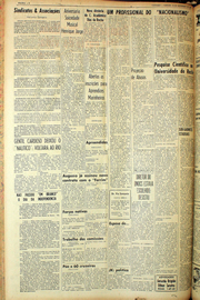 Página do jornal Unitário de setembro de 1961