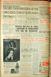 Página do jornal Unitário de setembro de 1961