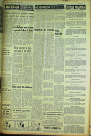 Página do jornal Unitário de setembro de 1961