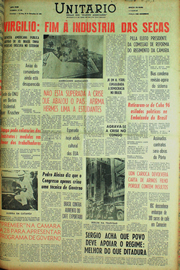 Página do jornal Unitário de setembro de 1961