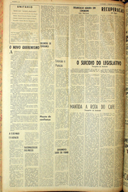 Página do jornal Unitário de setembro de 1961