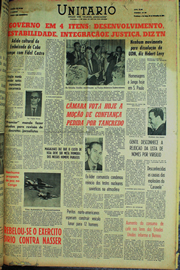 Página do jornal Unitário de setembro de 1961