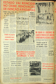 Página do jornal Unitário de outubro de 1961