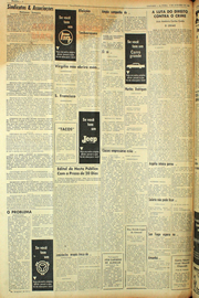 Página do jornal Unitário de outubro de 1961