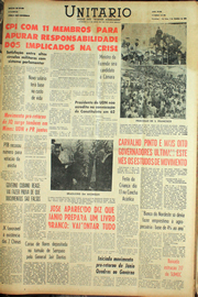 Página do jornal Unitário de outubro de 1961