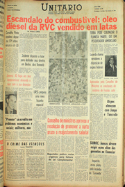 Página do jornal Unitário de outubro de 1961