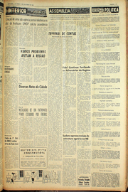 Página do jornal Unitário de outubro de 1961