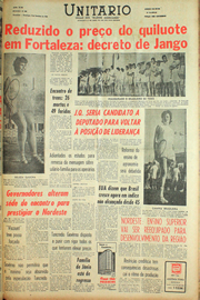Página do jornal Unitário de outubro de 1961