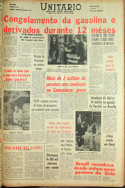 Página do jornal Unitário de outubro de 1961