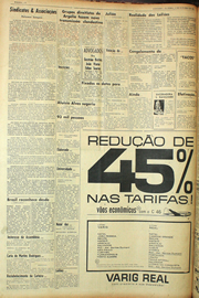 Página do jornal Unitário de outubro de 1961