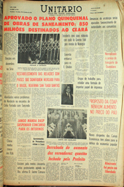 Página do jornal Unitário de outubro de 1961