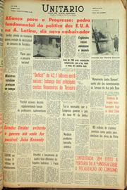 Página do jornal Unitário de outubro de 1961