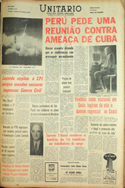 Página do jornal Unitário de outubro de 1961