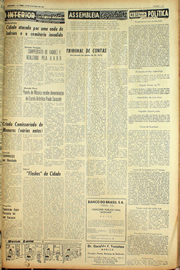 Página do jornal Unitário de outubro de 1961