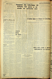 Página do jornal Unitário de outubro de 1961