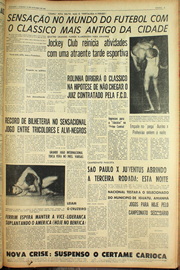 Página do jornal Unitário de outubro de 1961