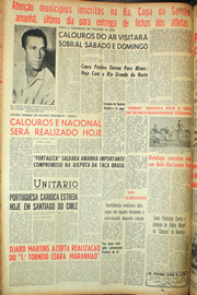 Página do jornal Unitário de outubro de 1961