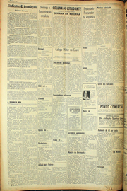 Página do jornal Unitário de outubro de 1961