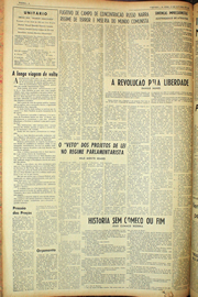 Página do jornal Unitário de outubro de 1961