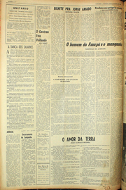 Página do jornal Unitário de outubro de 1961