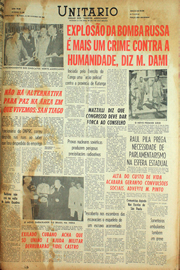 Página do jornal Unitário de outubro de 1961