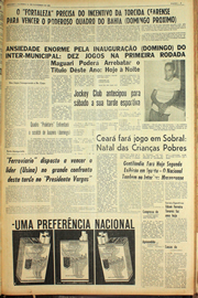 Página do jornal Unitário de novembro de 1961
