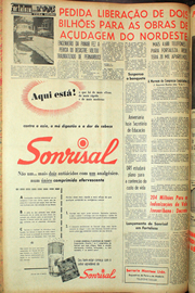Página do jornal Unitário de novembro de 1961