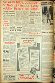 Página do jornal Unitário de novembro de 1961