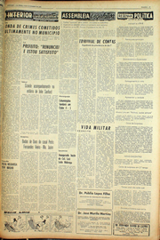 Página do jornal Unitário de novembro de 1961